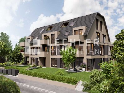 Exklusives Wohnen auf zwei Ebenen mit Balkonen und Dachterrasse