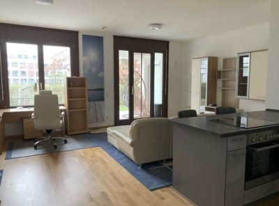 Möblierte Wohnung mit Garten