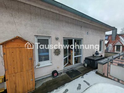 Tauschwohnung: Wunderschöne 2-Raum-Wohnung mit Dachterrasse am Wilden Mann