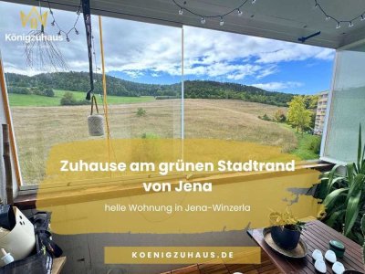 Ankommen und wohlfühlen – charmante 3-Zimmer-Wohnung mit Weitblick ins Grüne in Jena