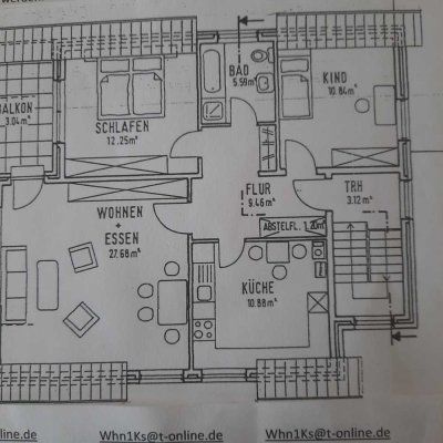 Wohnen mit Charakter: 3-Zimmer-Dachgeschosswohnung in Kassel
