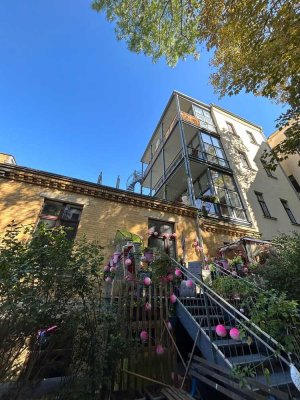 Hinterhaus mit Gartenmitnutzung – Denkmalgeschützt, nahe Uniklinik Leipzig (WE 4)