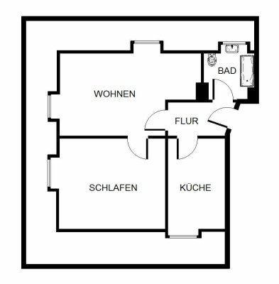 2-Zimmer-Wohnung in Gelsenkirchen Scholven