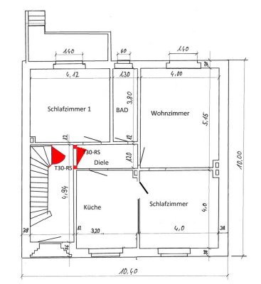 Helle 3-Zimmer Wohnung mit Balkon und Garten  im EG in Hassels