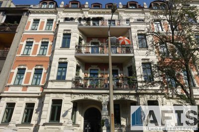 Highlight in der Südvorstadt: 3 Zimmer mit mediterranem Bad, Gäste-WC und Altbau-Charme