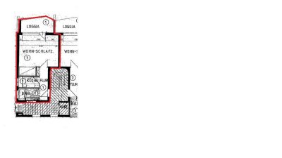 Unvermietete 1-Zimmer Wohnung im EG,in ruhiger Lage und trotzdem zentral provisionsfrei zu verkaufen