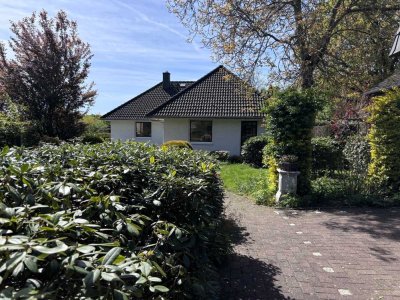 Charmanter Bungalow mit Blick über die Felder in Dibbersen