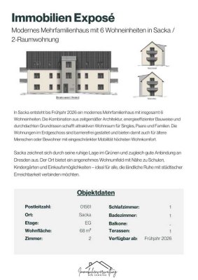 Ansprechende 2-Zimmer-EG-Wohnung mit gehobener Innenausstattung in Sacka