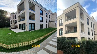 Elbnahe 3-Zimmer EG-Wohnung mit Süd-Terrasse und Gartenanteil zur Sondernutzung, BJ 2020