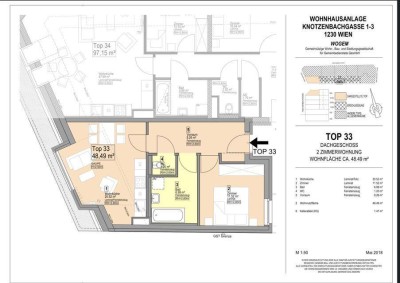 2 Zimmer Wohnung 23., Knotzenbachgasse 1-3