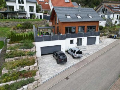 Traumhaftes Massivholzhaus - Familienidyll mit Blick ins Grüne