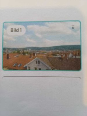 Unverbauter Blick ringsherum über Stuttgart. Sonnige, ruhige Wohnung.