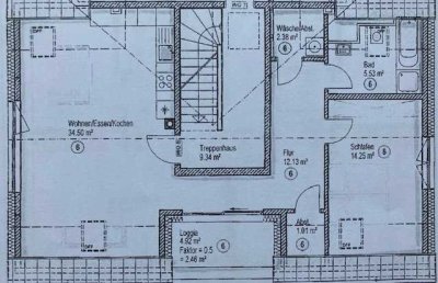 Neuwertige 2-Zimmer-DG-Wohnung mit Balkon und EBK in Neumarkt in der Oberpfalz