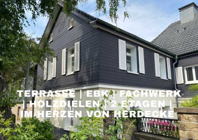 Außergewöhnliche 2,5-Zimmer mit Hinterhof-Terrasse im Herzen von Herdecke