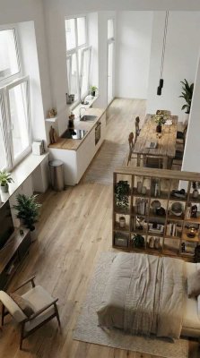 Wohnen & Arbeiten: Helle Loftfläche, eigener Hauseingang & Parkplatz