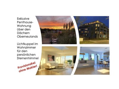 Exklusives Penthouse mit 60m2 Dachterrasse und großer Lichtkuppel
