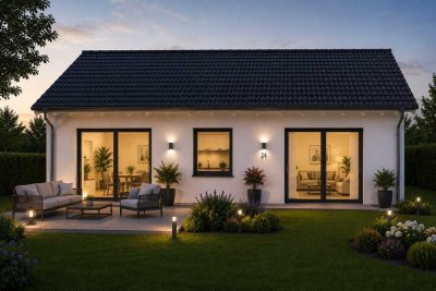 Schlüsselfertiger KfW-40 Bungalow mit Photovoltaikanlage