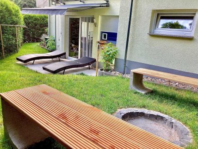 Neuwertige 3-Zimmer-Erdgeschosswohnung mit Terasse und Burgblick in Kirkel
