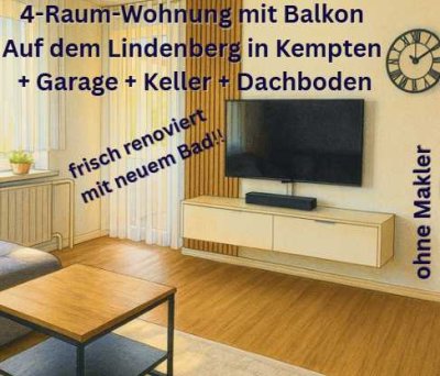 RESERVIERT! TOP Familien 4-Raum-Wohnung + Balkon + Garage +großer Keller