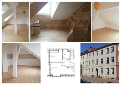 ** tolle 2-Raumwohnung im DG * Tageslichtbad m. Wanne **