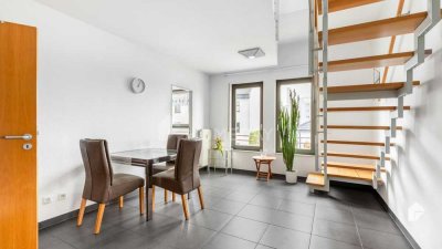 Charmante Maisonette-Wohnung mit Balkon, EBK und Dachterrasse in begehrter Lage