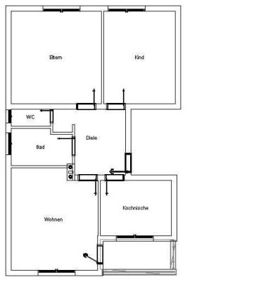 Nachmi9eter gesucht ! gut geschnittene 3-Zimmer-Wohnung mit Balkon in MG Bonnenbroich - Geneicken