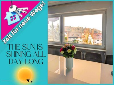 SONNIG, GROSSZÜGIG, KOMFORTABEL: modernisierte 3-Zimmerwhg. mit Sonnenbalkon, TOP- EBK u. Stellplatz