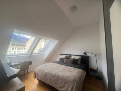 Moderne, möblierte 2-Zimmer-Wohnung mit Balkon &amp; Nordkettenblick – zentral in Innsbruck
