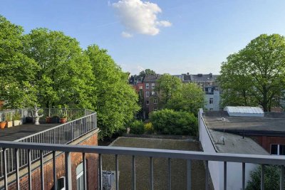 Exklusives Penthouse im Herzen des Frankenberger Viertels – 220 m², Kamin, Eichenparkett, große Süd-