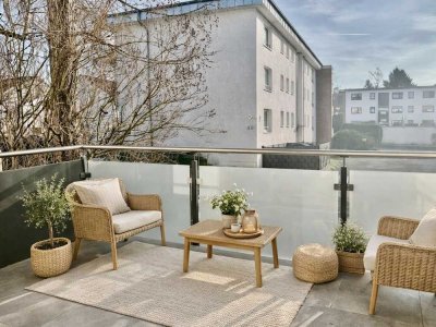 Großzügige Zwei-Zimmerwohnung mit Balkon und kleinem Gartenbereich