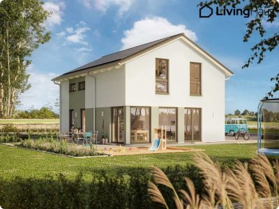 Sicher und großzügig: 130 m² Wohnfläche, 4-5 Zimmer, gerade Treppe - mit KfW-Förderung & Bauherr