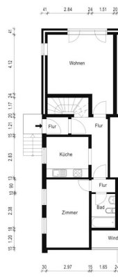 Ruhige, modern geschnittene  3Zi-Whg (Maisonette) mit Garten