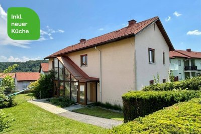 NEUE KÜCHE - TOP-4-Zimmer-Maisonettewohnung mit Terrasse und Carportparkplatz - geförderte Miete ODER geförderte Miete mit Kaufoption - 4 Zimmer