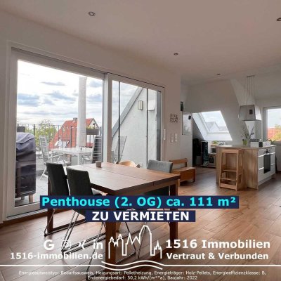 4ZKB Penthouse mit direktem Blick ins Grüne