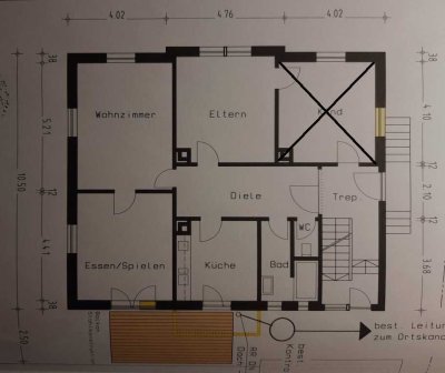 3-(bzw. 4-) Zimmer-Wohnung im sanierten Altbau in Rottweil (Stadtteil Altstadt)