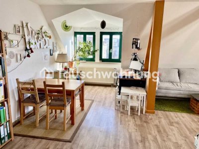 Tauschwohnung: Dachgeschosswohnung in ruhiger Lage gegen 4-RW im Süden