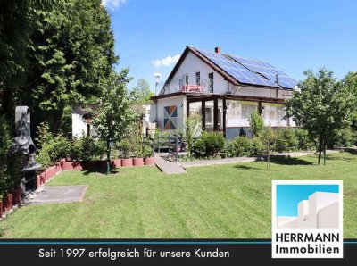 Charmantes EFH mit großem Garten, mehreren Terrassen und Nebengebäude