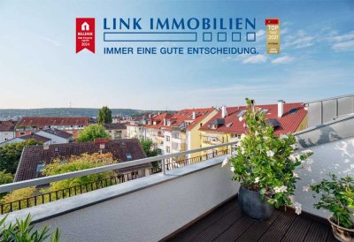 Über den Dächern der Stadt: Außergewöhnliche DG-Wohnung mit Terrasse und Blick über Stuttgart