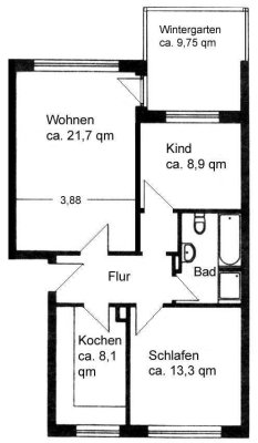 2,5-Zimmer-Dachgeschosswohnung mit EBK in Quickborn