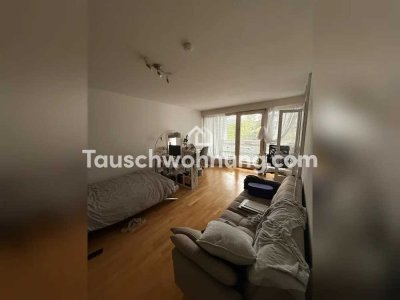 Tauschwohnung: 1Zi-Whg nähe Olympiapark gegen 2–3 Zi 60qm mit Garten/Balkon