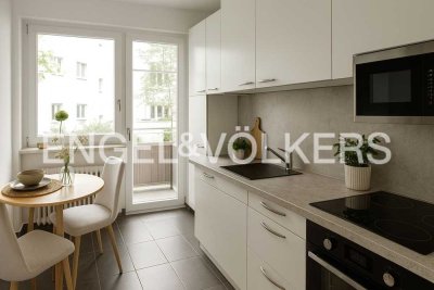 Helle Drei-Zimmerwohnung mit zwei Balkonen in ruhiger Lage im Westend