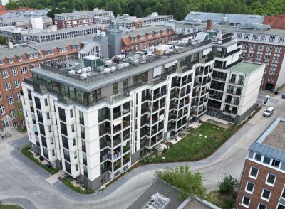 Exklusives klimatisiertes Penthouse mit Gemeinschaftssauna und Panoramaterrasse
