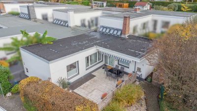 Kompakter Bungalow mit Westterrasse und zwei PKW-Stellplätzen  in ruhiger Lage