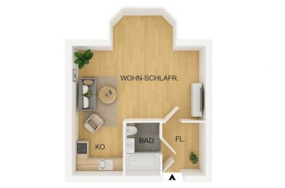1,5-Zimmer Wohnung in Bochum-Wattenscheid-Mitte