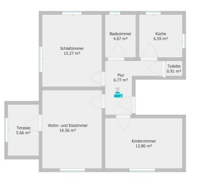 Geschmackvolle 3-Zimmer-Wohnung mit gehobener Innenausstattung mit Balkon und EBK in Ludwigsburg