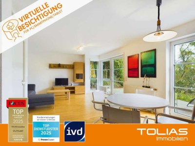 Moderne 2-Zimmer-Wohnung mit Terrasse und Garten in Stuttgart-Botnang