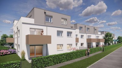 Top 1/03-Erstvergabe-2Zimmer-EG-Terrasse-Loggia-Eigengarten-1PKW Stellplatz im Freien - Miete