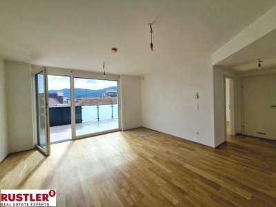 Erstbezug im Lendpark 
2-Zimmerwohnung mit Dachterrasse und Designküche