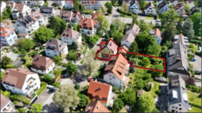 CHARMANTES ZWEIFAMILIENHAUS MIT ENTWICKLUNGSMÖGLICHKEITEN IN STUTTGART-DEGERLOCH