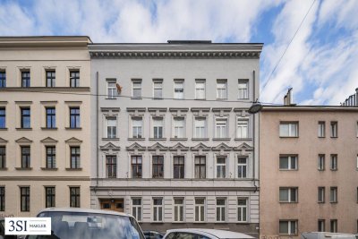 Sanierungsbedürftige Altbauwohnung in gepflegter Liegenschaft - mit Top-Anbindung in unmittelbarer Nähe des Meiselmarktes